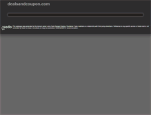 Tablet Screenshot of dealsandcoupon.com